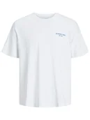 Koszulki męskie - Jack & Jones Koszulka w kolorze białym - miniaturka - grafika 1
