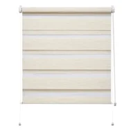 Rolety - Mini roleta ZEBRA NATURE Dzień/Noc kremowa 105 cm x 150 cm - miniaturka - grafika 1