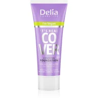 Podkłady do twarzy - DELIA Real Cover 201 podkład vanille 30ml - miniaturka - grafika 1