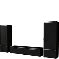 Inne meble do salonu - Meblościanka 22W21009 TYP-09 Amber Helvetia Wieruszów Dąb Alpin, Czarny - miniaturka - grafika 1