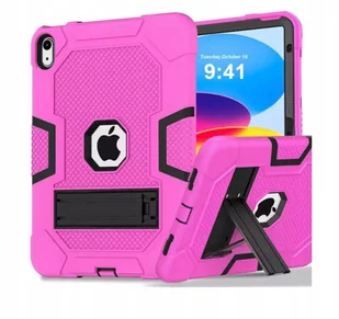 Etui Case Obudowa Do iPada 9,7 z Podstawką Wytrzymały różowo czarne - Etui do tabletów - miniaturka - grafika 1