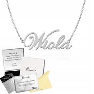 Łańcuszki - Naszyjnik z imieniem WIOLA Srebro 925 Łańcuszek Prezent Kobieta Dedykacja - miniaturka - grafika 1