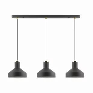 Sigma lampa wisząca 3-punktowa czarna/złota A8016S-3A - Lampy sufitowe - miniaturka - grafika 1