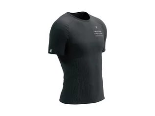 Koszulki sportowe męskie - COMPRESSPORT Koszulka biegowa PERFORMANCE SS T-SHIRT BLACK EDITION 2023 czarna - grafika 1