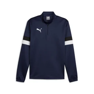 Męska Bluza PUMA TEAMRISE 1/4 ZIP TOP 65865606 – Granatowy - Bluzy sportowe męskie - miniaturka - grafika 1