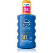 Balsamy i kremy do opalania - Nivea Sun Protect & Moisture Sun Spray SPF30 200ml W Opalanie 73112 - miniaturka - grafika 1