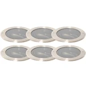 Oprawy, klosze i abażury - QAZQA Zestaw 6 szlifowanych punktowo stalowych AR111 regulowanych IP65 - Delux Honey - miniaturka - grafika 1