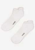 Skarpetki męskie - Białe Skarpety z Bawełny Typu Stopki Foliselle - miniaturka - grafika 1