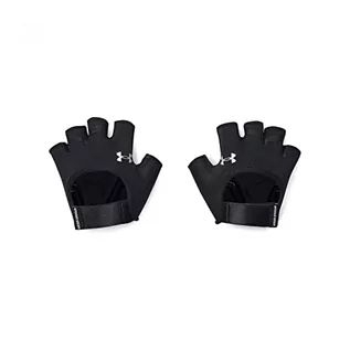 Rękawiczki - Under Armour Damskie rękawiczki do treningu połowy palców Ua Women's Training Glove, czarne, 1377798-001, MD - grafika 1