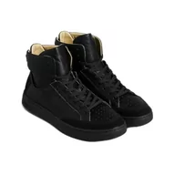 Koszulki męskie - Superdry Vintage Vegan Basket High Top, Trampki Męskie, Czarny Tonal, 44 EU - miniaturka - grafika 1