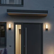 Lampy ogrodowe - Paulmann kinkiet zewnętrzny LED Bonnie, aluminium, antracyt, czujnik - miniaturka - grafika 1