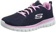 Trampki damskie - Skechers Graceful-Get Connected, trampki damskie, Granatowy, 36 EU - miniaturka - grafika 1