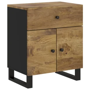 Lumarko Szafka nocna, 50x33x60 cm, lite drewno mango - Szafki nocne - miniaturka - grafika 13