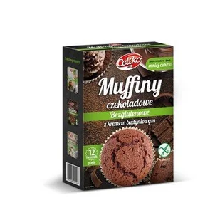 CELIKO Mufiny czekoladowe z kremem budyniowym bez glutenu 310g - Celiko - Ciasta i półprodukty do ciast - miniaturka - grafika 2