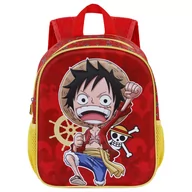 Plecaki - One Piece Luffy plecak 3D, czerwony, czerwony, Mały plecak 3D Luffy - miniaturka - grafika 1