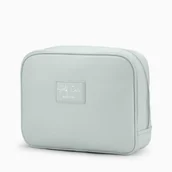 Kosmetyczki, organizery i kuferki - Kosmetyczka Damska Podróżna Duża Pojemna Zamek PUCCINI Błękitna QML008-7B - miniaturka - grafika 1