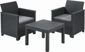 Meble ogrodowe - Keter Zestaw balkonowy EMMA BALCONY SET - grafitowy - miniaturka - grafika 1