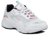 Sneakersy damskie - Buty damskie Fila Collene sneakersy sportowe lekkie białe sznurowane-38 - miniaturka - grafika 1