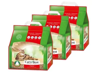 JRS Cats Best Eko Plus - Żwirek Drewniany Zbrylający 10l - Żwirek dla kotów - miniaturka - grafika 1