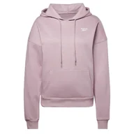 Bluzy sportowe damskie - Bluza dresowa damska REEBOK bawełna z kapturem - miniaturka - grafika 1