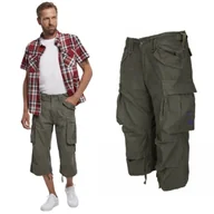 Odzież taktyczna i umundurowanie - Spodenki Krótkie 3/4 BRANDIT Industry - Olive  XL - miniaturka - grafika 1