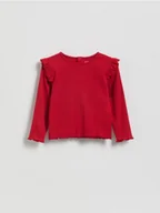 Bluzki dla niemowląt - Reserved - Bluzka z falbanami - czerwony - miniaturka - grafika 1