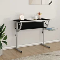 Biurka - vidaXL Biurko kreślarskie, czarno-szare, 110x53x(58-87) cm - miniaturka - grafika 1