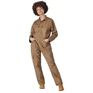 Dickies Kombinezon damski na co dzień, Khaki, XS - Kombinezony - miniaturka - grafika 1