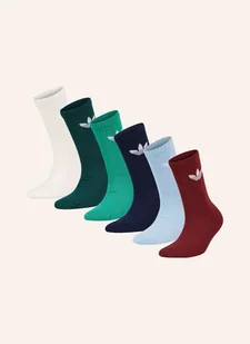 Adidas Originals Skarpety Trefoil Cushion Crew, 6 Par weiss - Skarpetki damskie - miniaturka - grafika 1