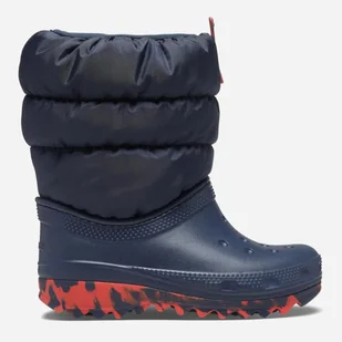 Śniegowce chłopięce ocieplane Crocs Classic Neo Puff Boot K 207683 23-24 Granatowe (191448880245) - Buty dla chłopców - miniaturka - grafika 1