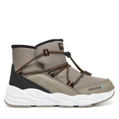 Buty dla chłopców - Śniegowce Skechers Turbo Tread 406385L TPBK Szary - miniaturka - grafika 1