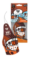 Zapachy samochodowe - COFFEE | FRESHWAY Pop Dry Triple - zawieszka XXL - miniaturka - grafika 1