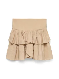 Vero Moda Spódnica mini Clara 10336425 Beżowy Regular Fit - Spódnice - miniaturka - grafika 1