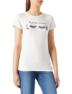 Koszulki i topy damskie - Naf Naf Ogrand T-shirt damski, Kość słoniowa (Ecru 333), S - grafika 1