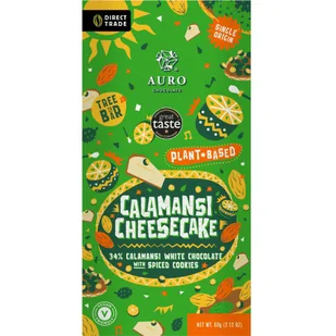 Auro czek. roślinna biała sernik calamansi 34% 60g - Czekolada - miniaturka - grafika 1