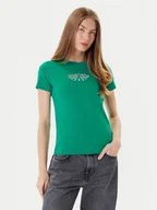 Koszulki i topy damskie - Guess Jeans T-Shirt W5YI04 J1314 Zielony Slim Fit - miniaturka - grafika 1