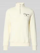 Bluzy męskie - Bluza ze stójką i zamkiem błyskawicznym - miniaturka - grafika 1