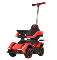 Chodziki - Baby Mix Speed jeździk z rączką czerwony - miniaturka - grafika 1