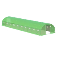 Szklarnie ogrodowe - CULTIVO Tunel PODWÓJNE Drzwi 4x10x2 - 40m2 Zielony - miniaturka - grafika 1