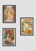 Plakaty - Zestaw 3 plakatów Alfons Mucha: Cycles Perfecta, Monaco-Monte-Carlo, La Plume - miniaturka - grafika 1