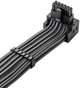 CableMod Universal Pro ModMesh 16-Pin zu 16-Pin-Kabel, 90 Anschluss, Sleeved, StealthSense - carbon, 60 cm, Var. B - Kable komputerowe i do monitorów - miniaturka - grafika 1