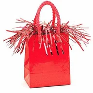 Balony i akcesoria - Obciążnik do balonów napełnionych helem Mini torebka prezentowa czerwona - 178 g. - miniaturka - grafika 1