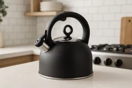 Czajniki na gaz - Czajnik tradycyjny z gwizdkiem 2,8 L Nero czarny - miniaturka - grafika 1