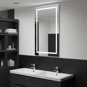 Lustra - vidaXL Ścienne lustro łazienkowe z LED i czujnikiem dotyku, 60x100 cm - miniaturka - grafika 1