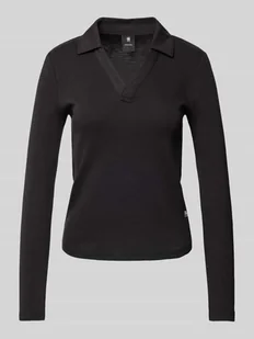 Sweter z dzianiny z kołnierzykiem typu resort - Swetry damskie - miniaturka - grafika 1