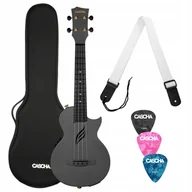 Inne instrumenty muzyczne - 'CASCHA CARBON FIBRE BLACK SET PICKUP UKULELE Z EQ  HH-2258E' - miniaturka - grafika 1