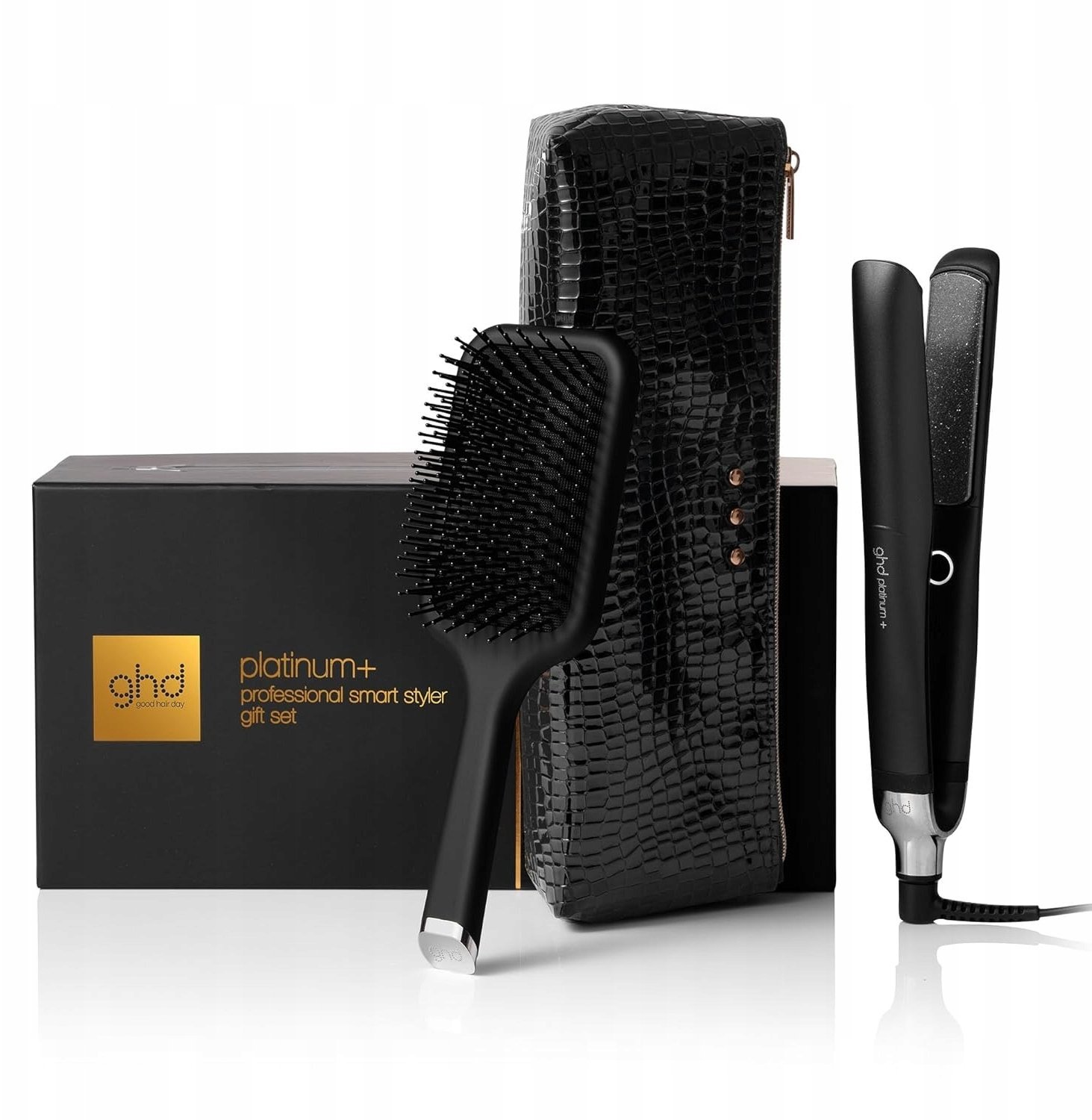 ghd platinum+ Prostownica ze szczotką i pokrowcem 99400000606