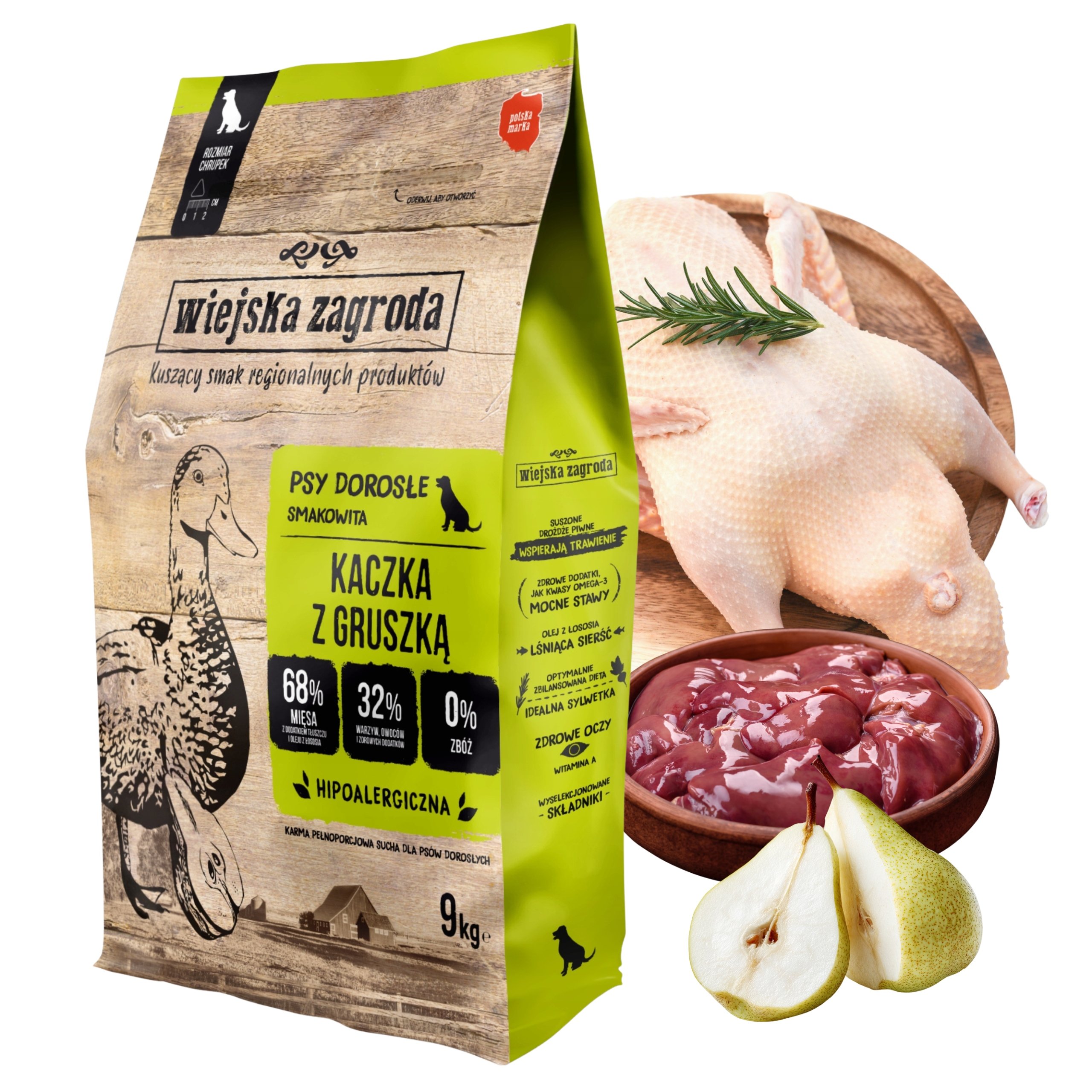 Wiejska Zagroda Kaczka z gruszką 9 kg