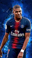 Podkładki pod mysz - PODKŁADKA POD MYSZ Z Nadrukiem 22x18 cm Kylian Mbappe PSG Tekst Prezent - miniaturka - grafika 1