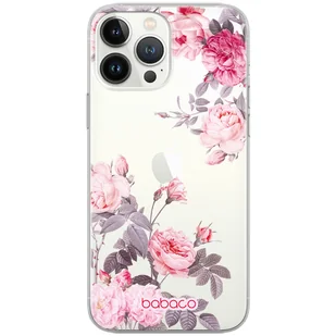 Etui do Apple IPHONE 6 PLUS Kwiaty 055 Babaco Nadruk częściowy Przeźroczysty - Etui i futerały do telefonów - miniaturka - grafika 1